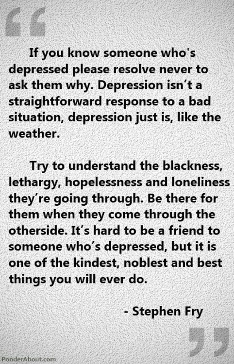 Stephen Fry on Depression